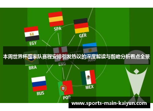 本周世界杯国家队赛程安排引发热议的深度解读与前瞻分析看点全景 本周世界杯国家队赛程安排引发热议的深度解读与前瞻分析看点全景